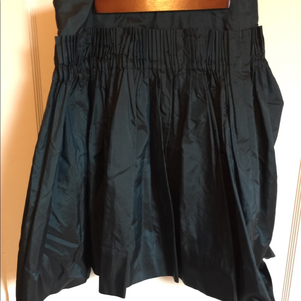 J.Crew taffeta pleated skirt